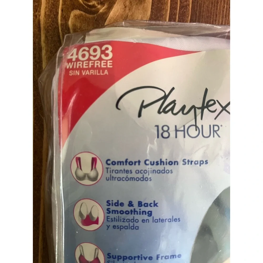 Womens Playtex 18‎ hour 54DDD Original Comfort Strap Wirefree bra 4693 White 073